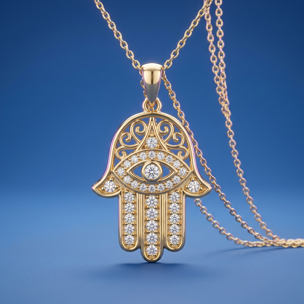Pendentif Main de Fatma — Or 18K